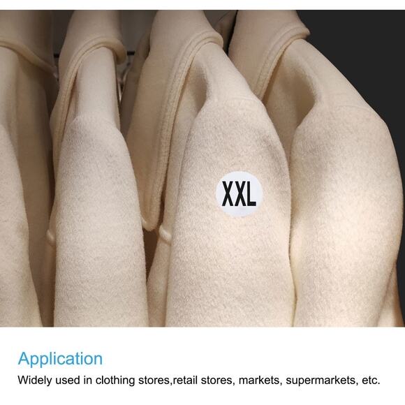 x120 "Thank you" BLACK sticker shipping supplies - Picture 2 of 2